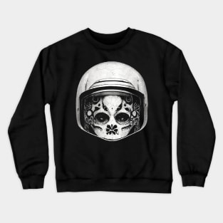 Day of the Dead Retro Helmet Crewneck Sweatshirt